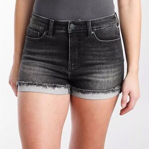 High waisted denim shorts
